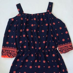 Cute Off the Shoulder Shorts Romper